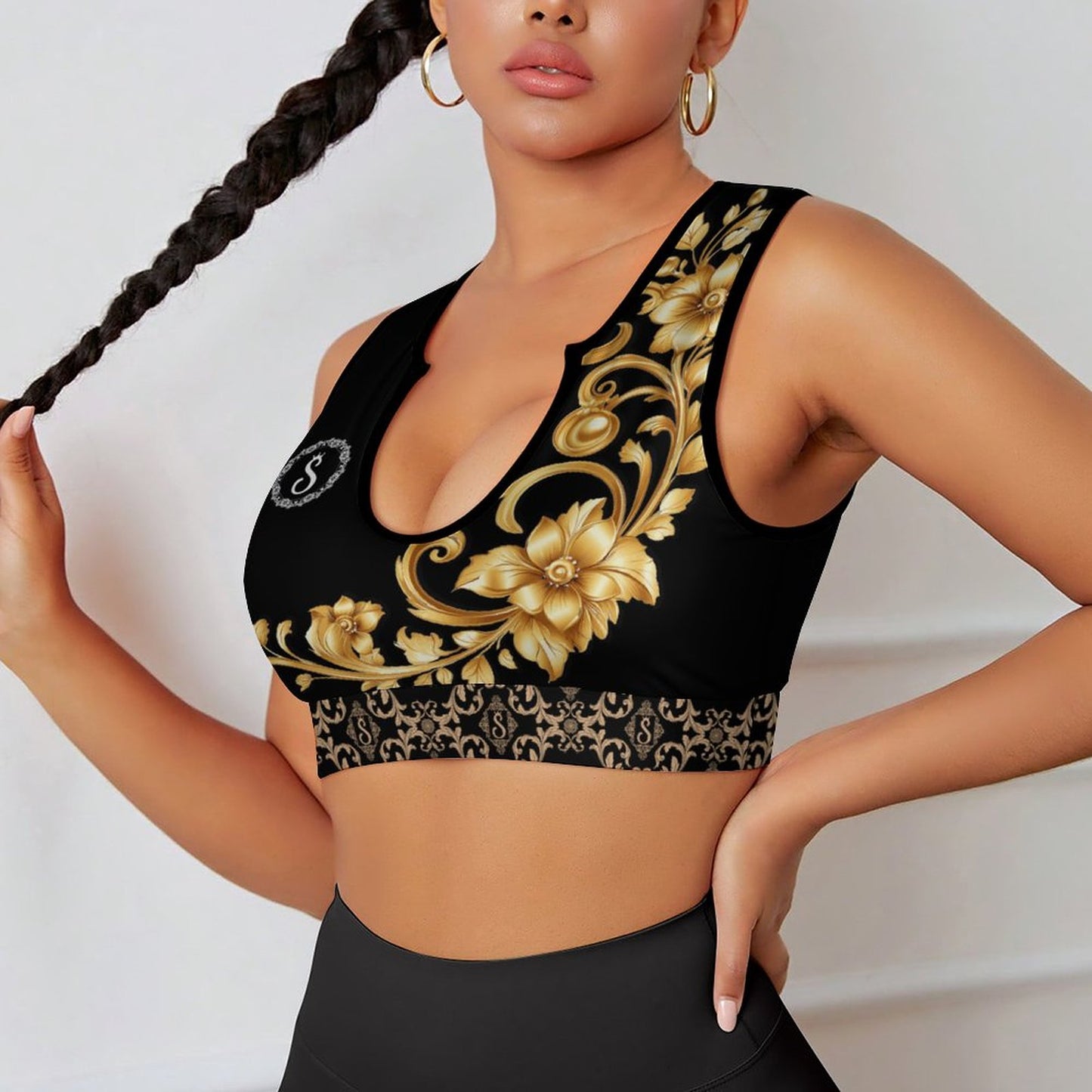 Sweet Bee Sports Bra (Black)