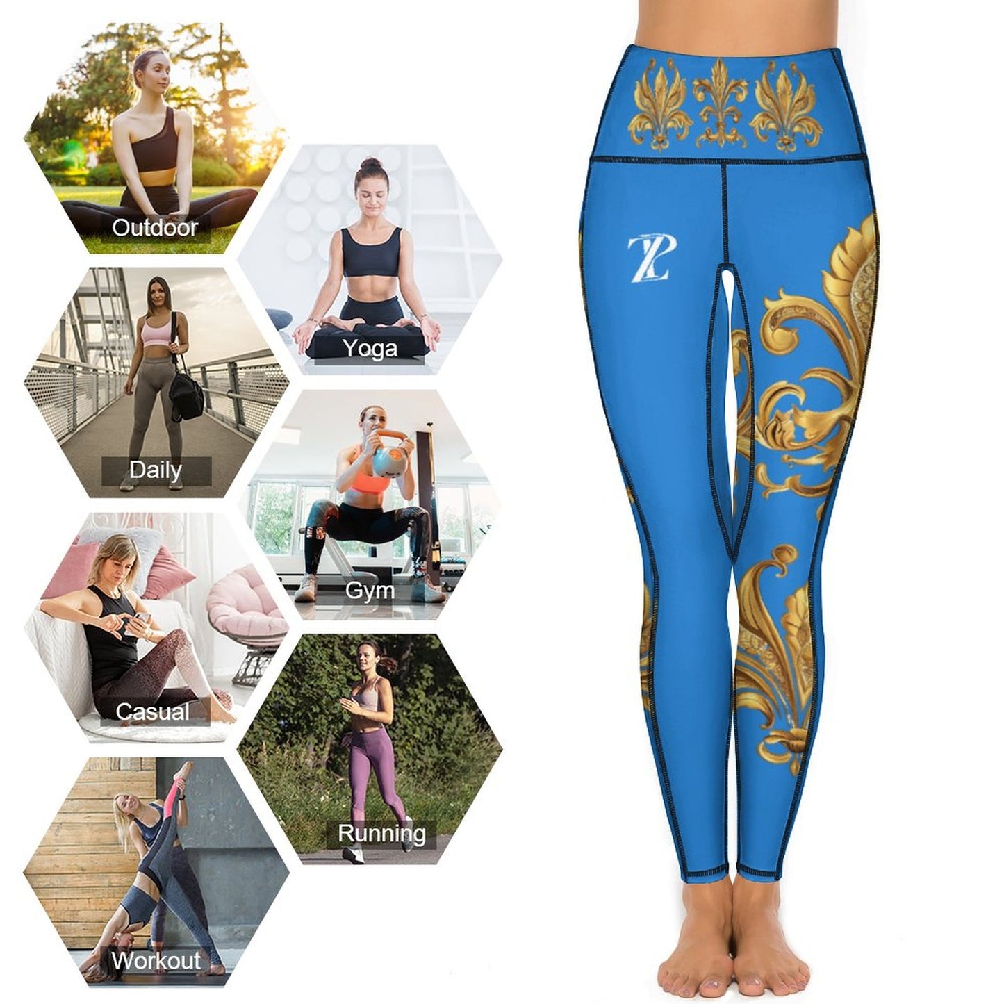 Brilliance Yoga Pants (Blue)