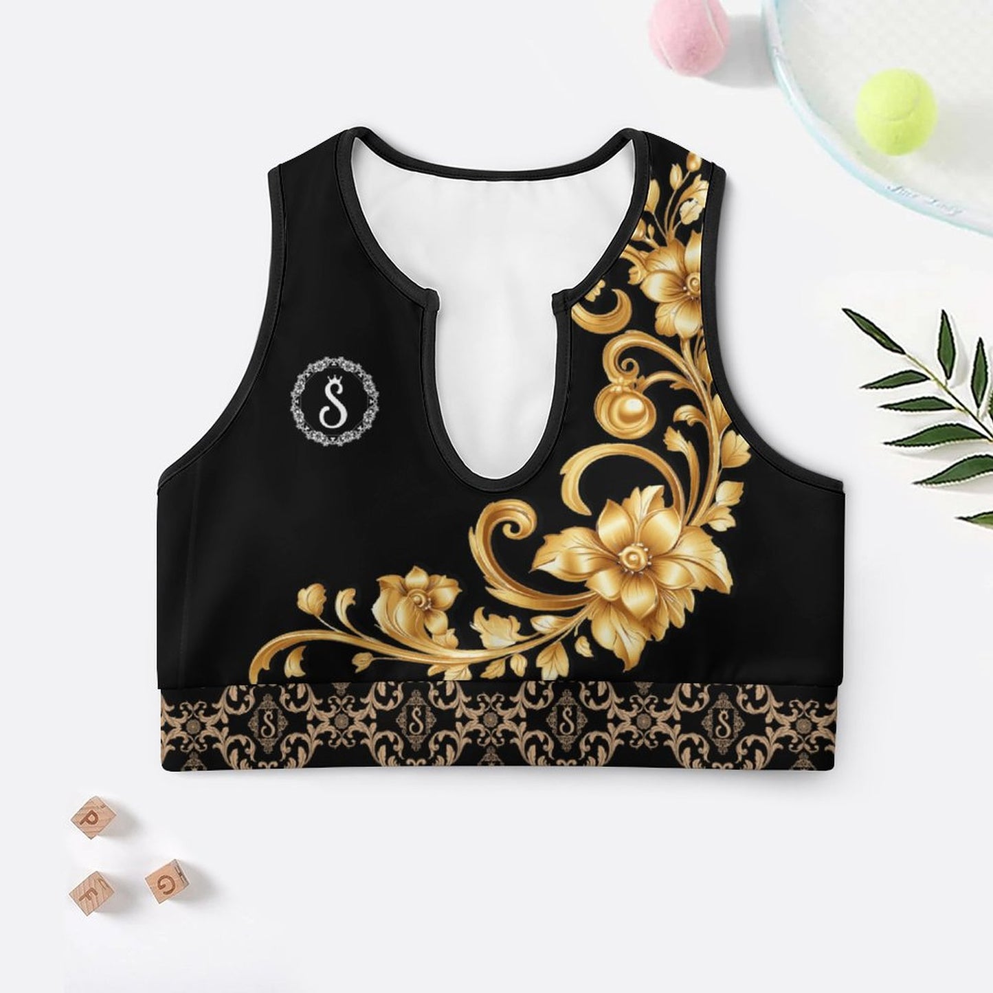 Sweet Bee Sports Bra (Black)