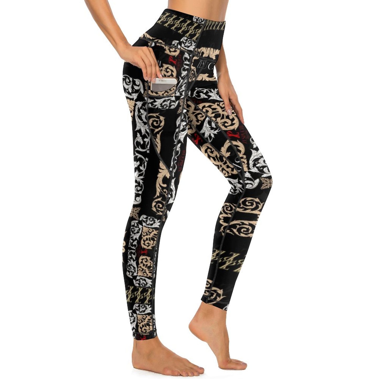 Aerial Gold Yoga Pants