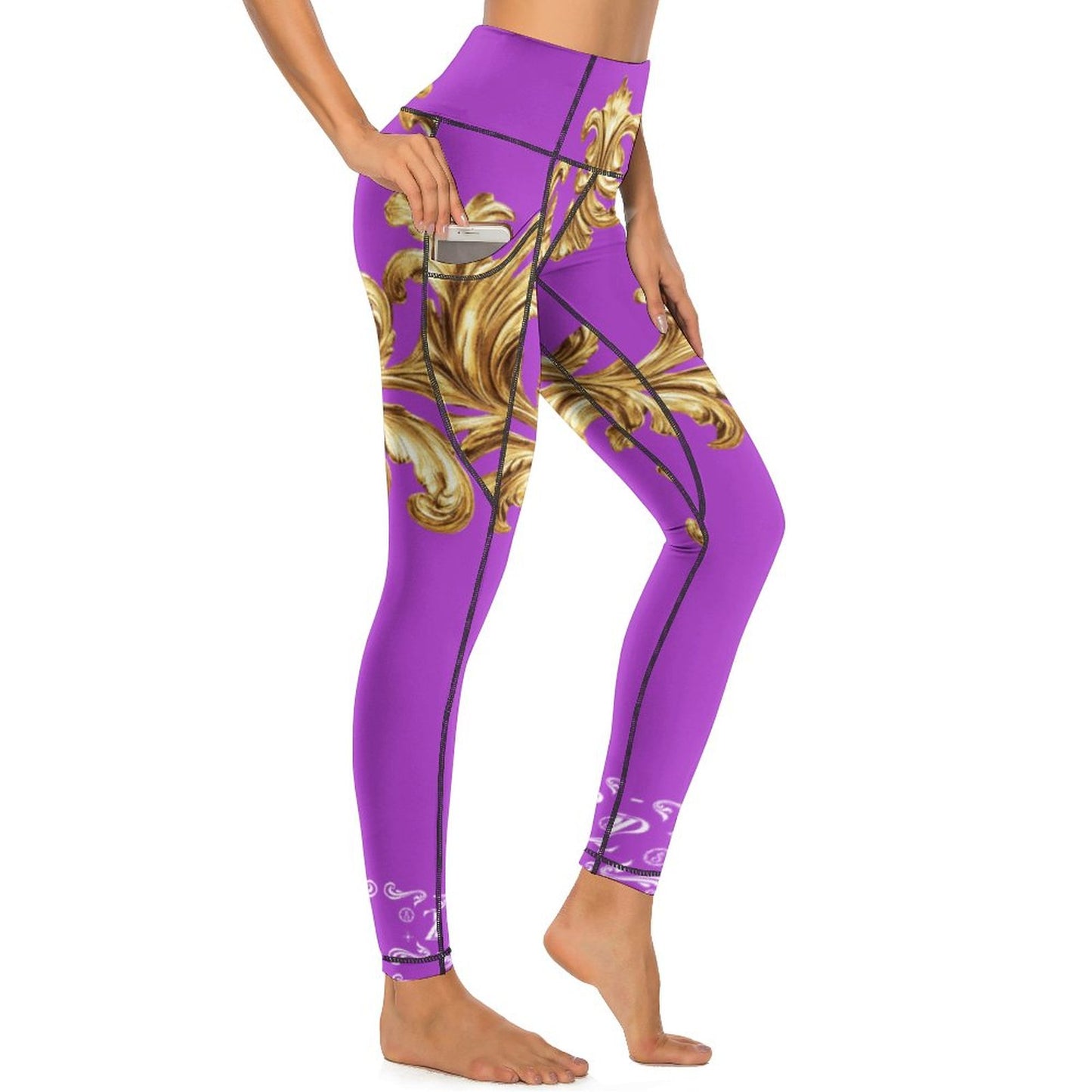 Victorian Empra Yoga Pants (Purple)
