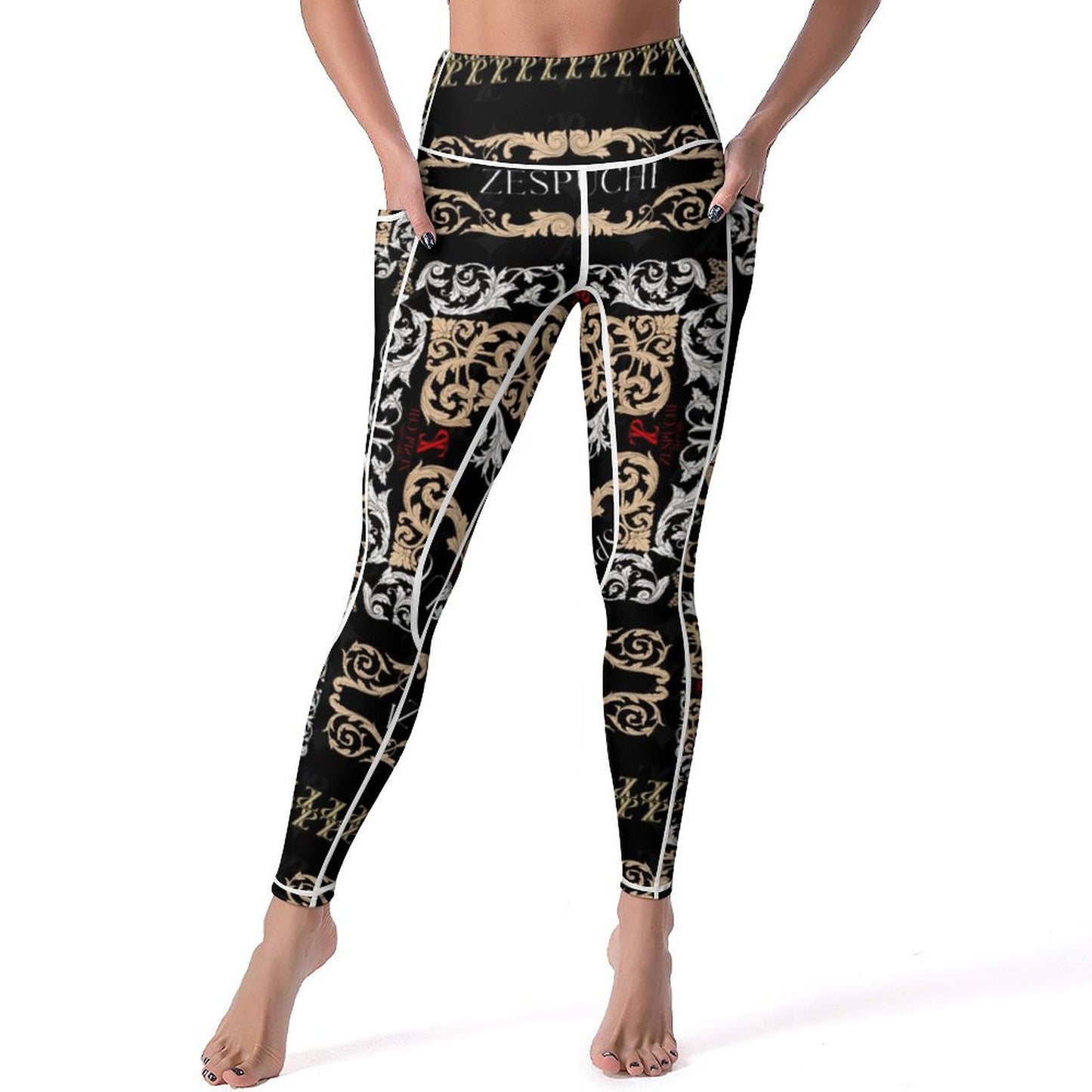 Aerial Gold Yoga Pants