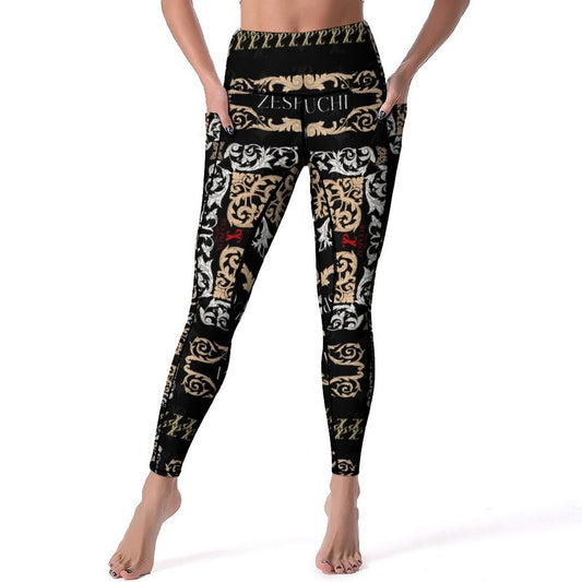 Aerial Gold Yoga Pants
