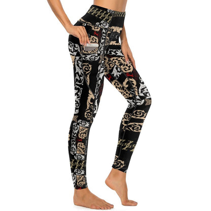 Aerial Gold Yoga Pants